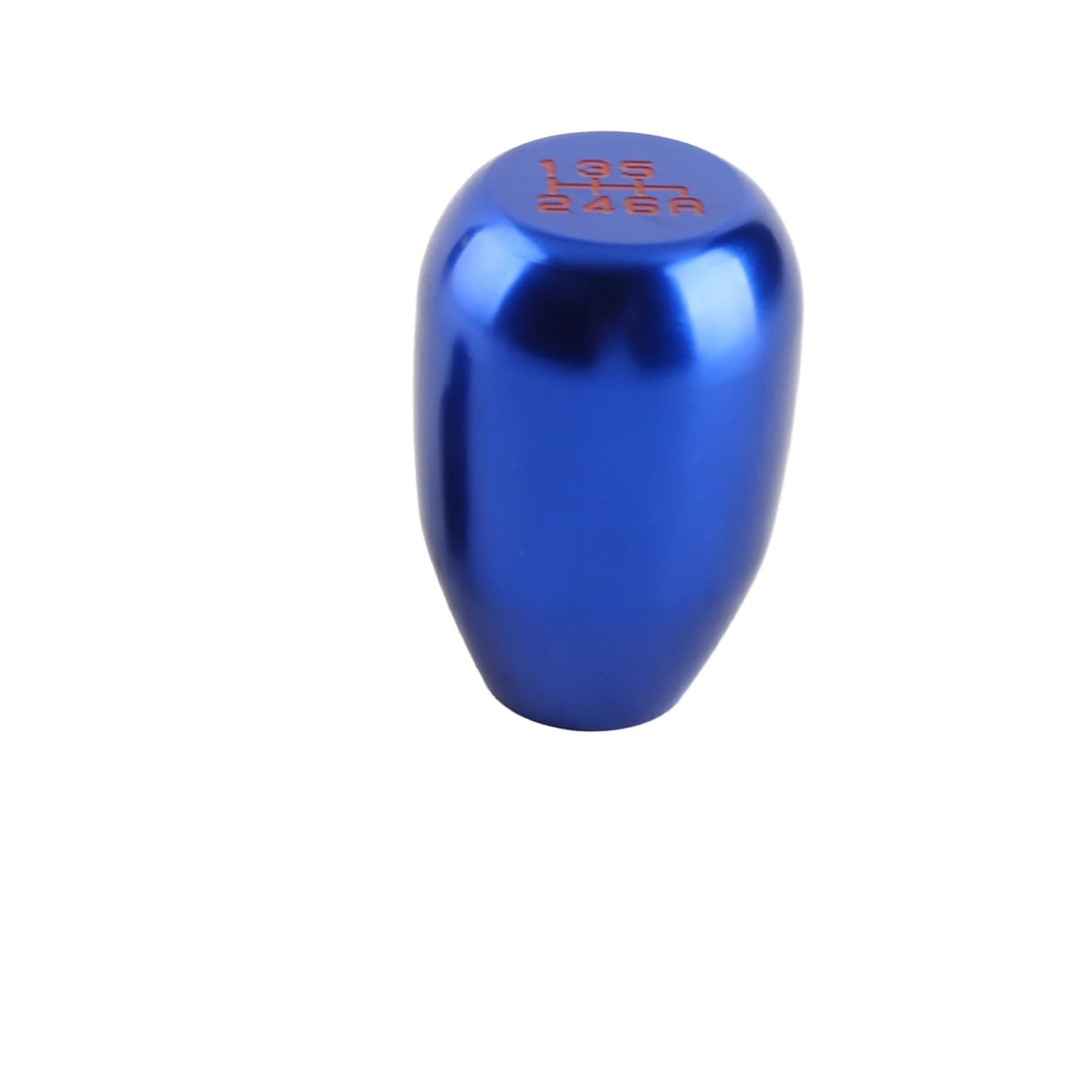 KUNYOS Leather Gear Knob Car Gear Shift Knob Modification Manual Head Shifter 6 Speed Lever(Blue)