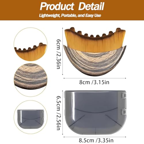 Image of 3-Piece Facial cleansing brush for face, Facial Brush, Dry Brush for Skin, Includes Massage Brush and Gua Sha Tool, Used for shaping the jawline, and Skin Contouring