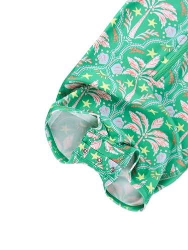 Image of RUGGEDBUTTS Baby /Toddler Boy Swimsuit, One Piece Zipper Rash Guard Sunsuit with UPF 50+ Sun Protection