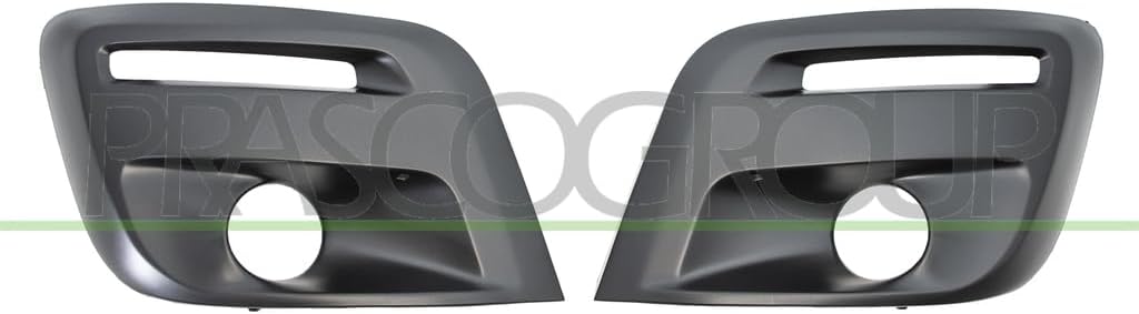 Radiator grille set primed in bumper