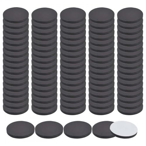 Self Adhesive Magnets for Crafts - 100 PCS 20 x 2 mm Magnetic Dots, Small Sticky Back Magnets, Strong Stick on Magnets for Fridge, Whiteboard, DIY Projects and Photos