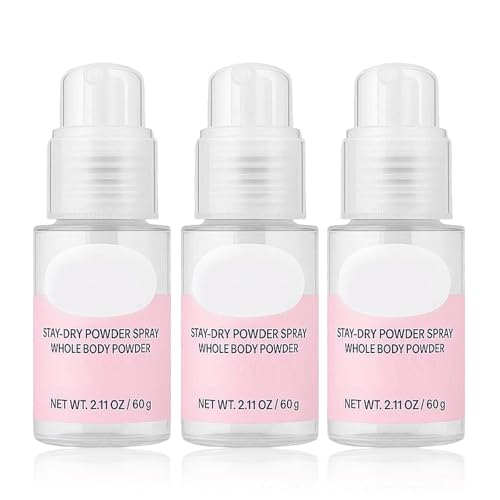 Confort Powder, Stay Dry Powder Spray, polvo corporal contra rozaduras y sudoración, absorción de humedad y control de olores, sin grumos, práctico spray, para una frescura duradera (3)
