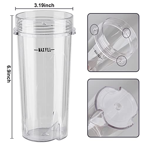 Repuestos tazas 16oz para licuadora Ninja (2 unidades) miniatura 3