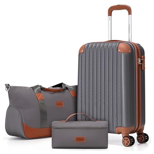 Cosbarn 3-Piece Carry-On Luggage Set