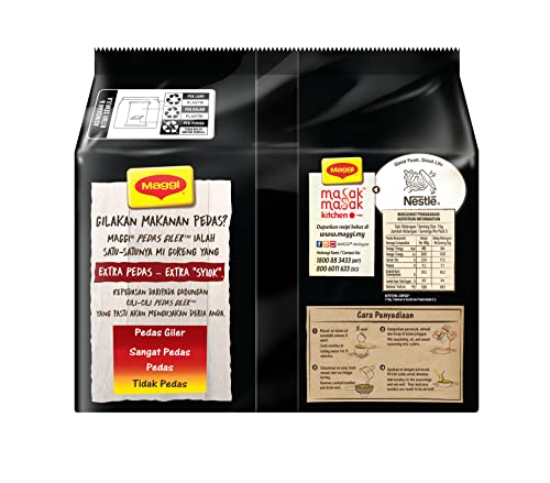 Image of MAGGI Pedas Giler AYAM BAKAR [ Roasted Chicken Flavor ] Noodles 380gm Pack (Imported), The Product of Malaysia, Large