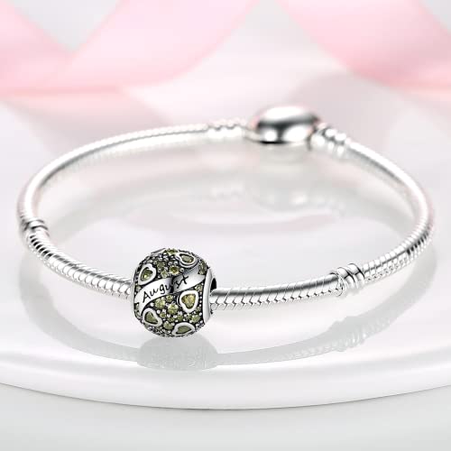 Image of MULA Birthstone Charms 925 Sterling Silver for Bracelets and Necklaces