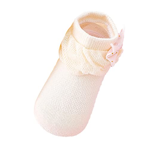 Spring and Summer Children Infant Infant Shoes Girls Socks Shoes Flat Bottom Non Slip Infant Boy Slip on Shoes (Beige, 5 Infant)