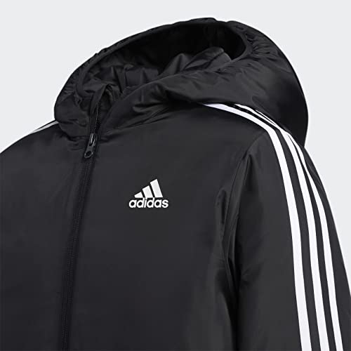 adidas Boys' Zip Front Classic Bomber Hooded Jacket2