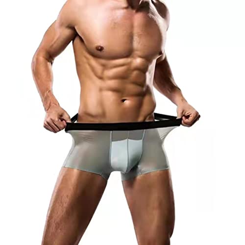 GAOGAO Breathable Ice Silk Men's Underwear Sweat Absorbing Fitness Sport Boxer Briefs Fast Drying3