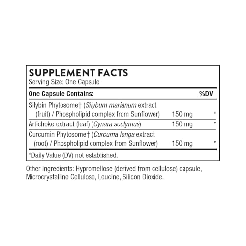 image for THORNE - S.A.T. - Milk Thistle Complex with Silymarin, Artichoke, and 