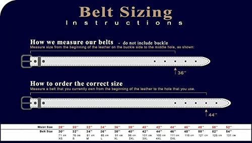 Image of Belts.com Western Buckle Belt Oil Tanned Genuine Leather Ranger Belt 1-3 /8 inch(35mm) Taper to 3 /4 inch(19mm) Wide-Multiple choices