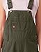 Dickies womens Women's Relaxed Fit Overalls Bib Shortalls, Rinsed Moss Green, Large US