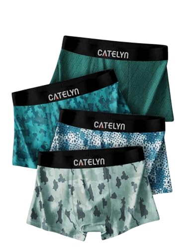 Image of CATELYN Ultra-Soft Breathable Stretch Trunks Men's Premium Printed Innerwear for Daily Comfort Men Sweatproof (Pack of 4)