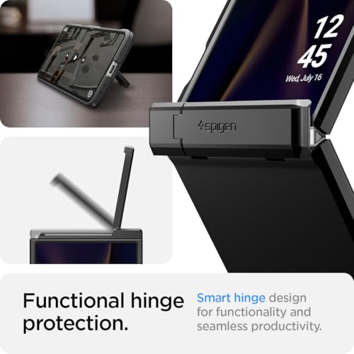 Spigen for Galaxy Z Flip 7 Case, Tough Armor Pro MagFit [Hinge Protection] [Fast Wireless Charging/Magnet for Galaxy] - Black - image 6