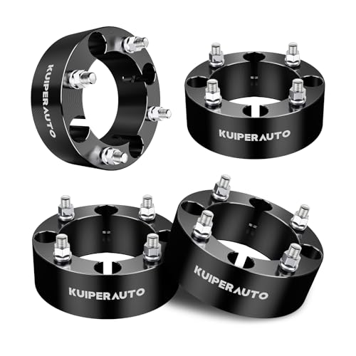 KUIPERAUTO 4x137 Wheel Spacers 2 inch Forged Wheel Adapters Compatible for Outlander Commander Maverick Bayou Prairie M10 x 1.25 Studs 110mm Center Bore 4 PCS Black