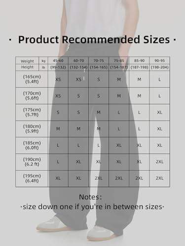 Image of Mens Baggy Sweatpants Wide Leg Casual Elastic Waist Drawstring Athletic Loose Jogger Fall Sweat Pants with Pockets