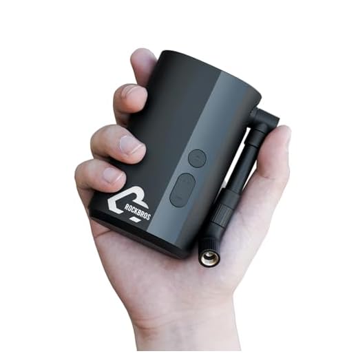 ROCKBROS 150PSI Mini Electric Bike Pump, 32s Fast Inflation, Bike Tire Pump with Digital Gauge, Auto-Shutoff, Compatible with Presta and Schrader Valves