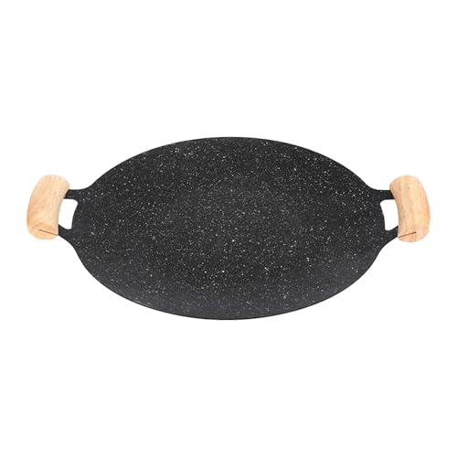 Sartén para hornear - Forma redonda coreana con revestimiento antiadherente | Sartén parrilla coreana, parrilla para asar, freír, hornear por dentro y por fuera