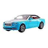 LOKGIE Scale Model for Rolls-Royce Yaoying Car Model Alloy Convertible Sound and Light Pull Back Car