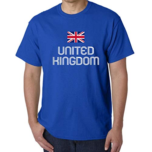 UK With Flag | United Kingdom With Flag | Great Britain | Union Jack Flag Cotton T-Shirt For Men