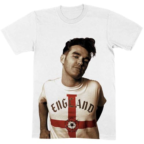 Morrissey T Shirt Glamorous Glue Logo Nouveau Officiel Homme Blanc Size XL
