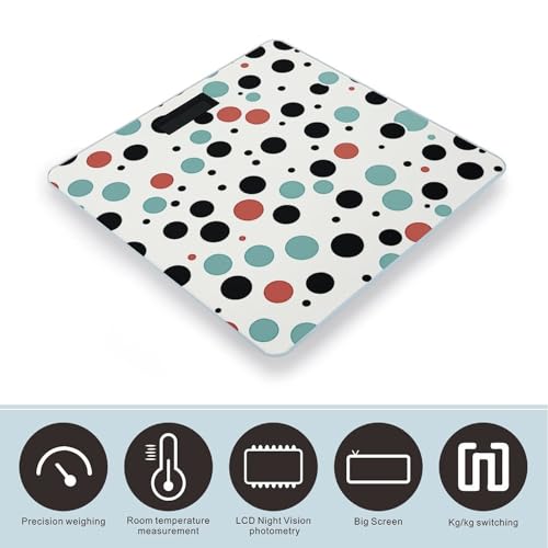 Báscula digital inteligente para baño con pantalla grande miniatura 3