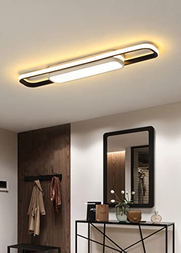 Radar Motion Sensor Ceiling Lights LED Indoor Modern Hallway Ceiling Lamp with Daylight Sensor 3000K Ceiling Lighting for Hallway Living Room Bedroom Stairway Porch Garage Entrance Stairs Aisle (80cm) - Image 4