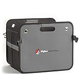 Car Trunk Organizer for Car Organization - Trunk Organizers and Storage for Car, SUV, Sedan, Truck - Mesh Pockets, Reinforced Handles, Rigid Folding Bottom - Great for Home & Grocery Shopping