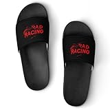 Rad Racing Fashion House Slippers for Women Men Shower Shoes Slides Sandals 38 (240mm)