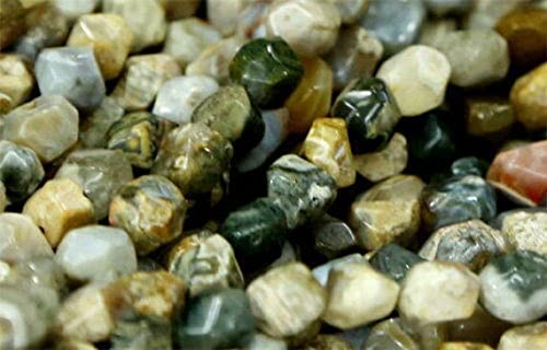 Ocean Jasper perles facettées naturelles 8x10mm pour bijoux artisanaux haut de gamme