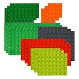 DASIAUTOEM 60 Platten Set Bauplatte, Classic Bausteine Grundplatte Kompatibel mit Meisten Marken in 6 Größen jeweils 10 Stück, Building Platte Set, rechteckige Grundplatten für Kreatives Spielen