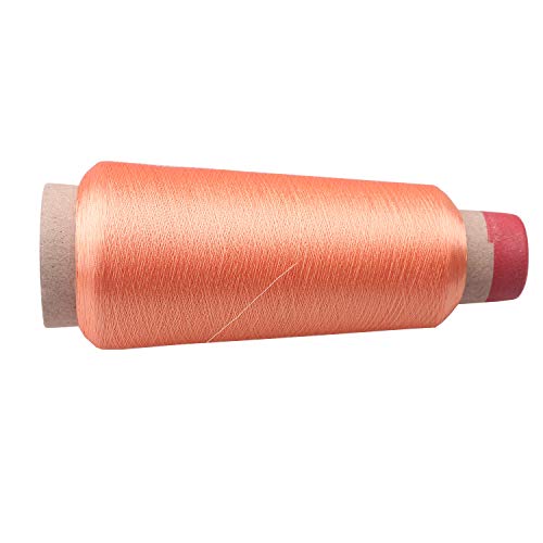 Image of Lingt Orange Shining Sparkle Metallic Threads Machine Embroidery - 5000 Yards per roll