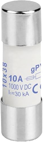 Weidmüller Fusible GPV FUSE 10 x 38 10 A 1000 VDC GPV (Ø x L) 10,3 mm x 38 mm 10
