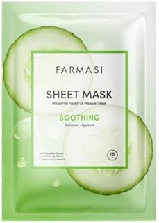 FARMASi Mascarilla de tela calmante con pepin...