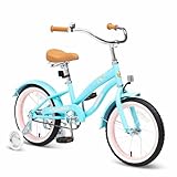 ACEGER Girls Beach Cruiser Bike for Kids 5-13 Years Old, 16' 18' 20' 24' Single Speed Kids Bicycle Included Coaster Brake, Front and Rear Reflectors, 24' 7 Speeds with Dual Brakes