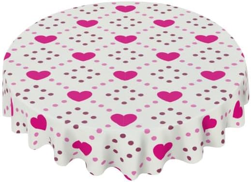 Mantel redondo romántico con diseño Podian, lavable, resistente a las arrugas, para el hogar, cocina, comedor, picnic, campamento, fiesta,