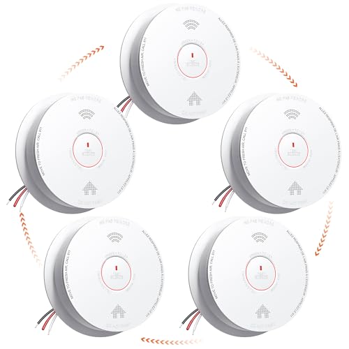 Jemay Smoke Detector Carbon Monoxide Alarm Combo, Hardwired