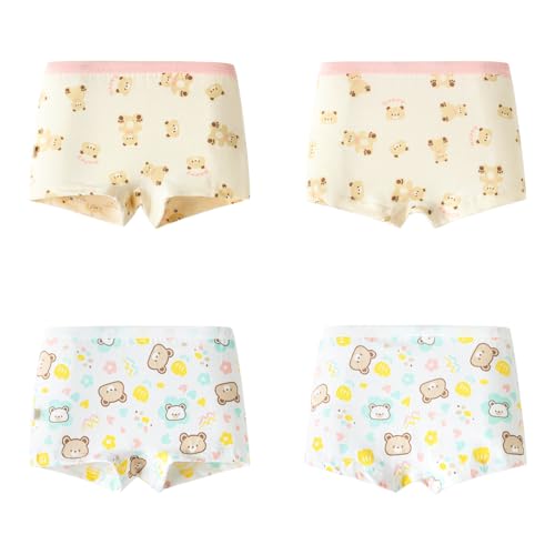 MIANZHI 8 Pack Girl's Cotton Underwear, Toddler Girl Tagless Panties Kids Breathable Comfort Panty Briefs Age 2T-10 — view 2