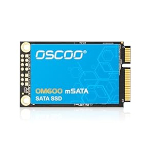 OSCOO 512GB mSATA SSD – SATA III 6Gb Interne Festplatte Bis zu 550 MB/s, 3D NAND Flash, Kompatibel mit Laptop, Desktop