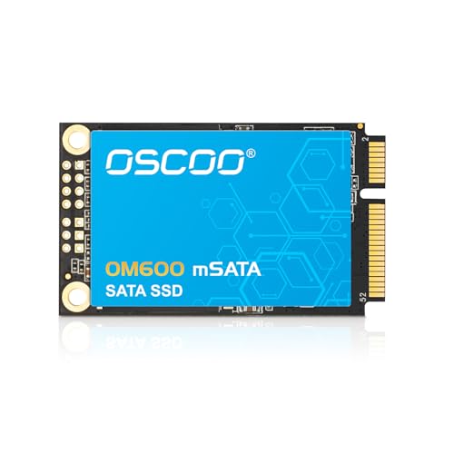 OSCOO 2TB mSATA SSD – Unità SSD Interna SATA III 6Gbps, fino a 550MB/s, memoria Flash 3D TLC | Soluzione ideale per laptop, Ultrabook, POS, server – OM600