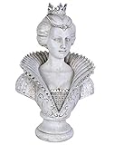 Material: Polystein Antikstil Büste Frauenbüste Shabby Chic Dekokopf Frauenkopf Tudor Mädchenbüste cw068 Palazzo Exklusiv