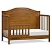 Davinci Charlie 4-in-1 Convertible Baby Crib - GREENGUARD Gold Certified Convertible Crib to Toddler Bed, Daybed, Full-Size Wooden Bed, Durable, 4 Adjustable Mattress Heights - Chestnut