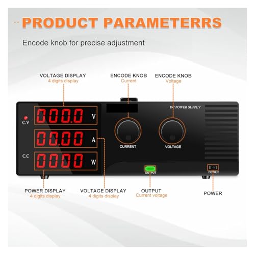 Alimentation régulée CC 80V 20A variable avec contrôle par logiciel PC programmable - 2