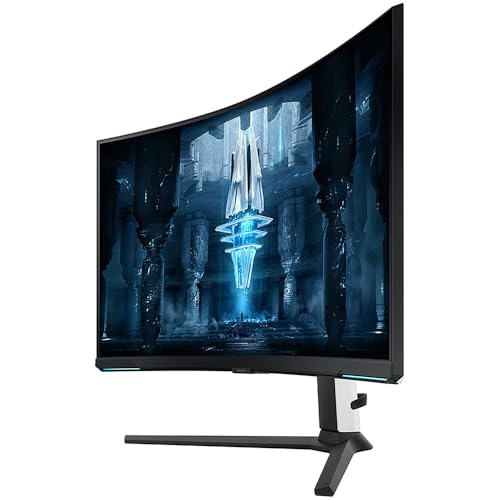 Image of Samsung (Refurbished LS32BG852NNXGO 32 inch Odyssey Neo G8 4K UHD 240Hz Curved Gaming Monitor Bundle with 2 YR CPS Enhanced Protection Pack (Renewed)