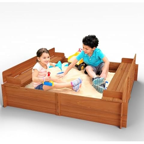 Big Game Hunters Wooden Sand Pit with Lid Cover
