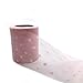 XALIUFENG Tulle Rouleau en Tissu Organza Tutu Tissu bébé Douche fête de la fête des Cheveux arcs de Cheveux matériaux à la Main (Color : Rose, Size : 1pc)