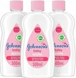 3x Johnson's Baby Oil 500ml (insgesamt - 1500ml)
