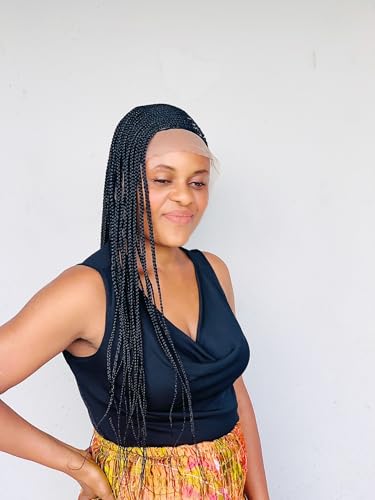 Braided Cornrow UpDo With Side, Hand Made, Long Length