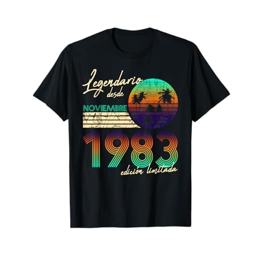 Cumpleaños Hombre Regalos Legendario Desde Noviembre 1983 Camiseta