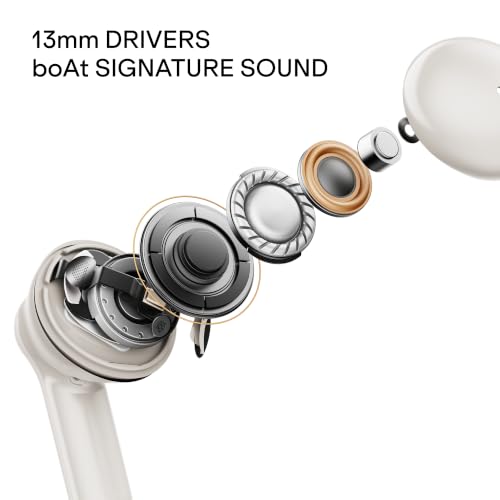 boAt Airdopes 141, Up to 50 Hours Playtime, Quad Mics ENx™ Tech, Dual EQ Modes, 13mm Drivers, Beast™ Mode, ASAP™ Charge, IWP™ Technology, BT v5.3, IPX4 Resistant TWS Earbuds (Cyber Mint) - Image 7